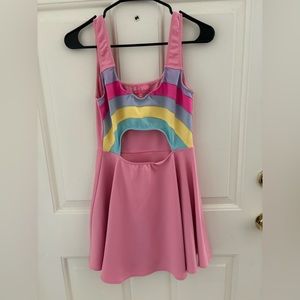 NOT AVAILABLE  LAST CHANCE! DONATING Sugar Thrillz rainbow dress EUC